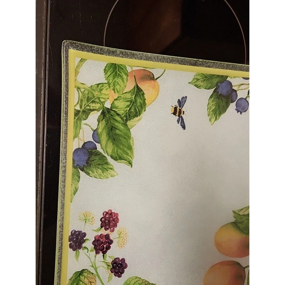Gorham Fall Orchard Fused Art Glass 13.75